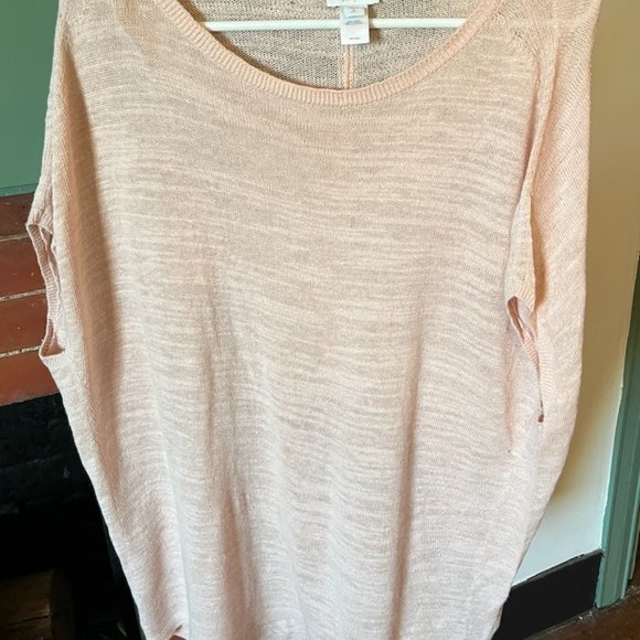 Pure J Jill Sweater Soft Pink Sweater, M Tall - Picture 3 of 3